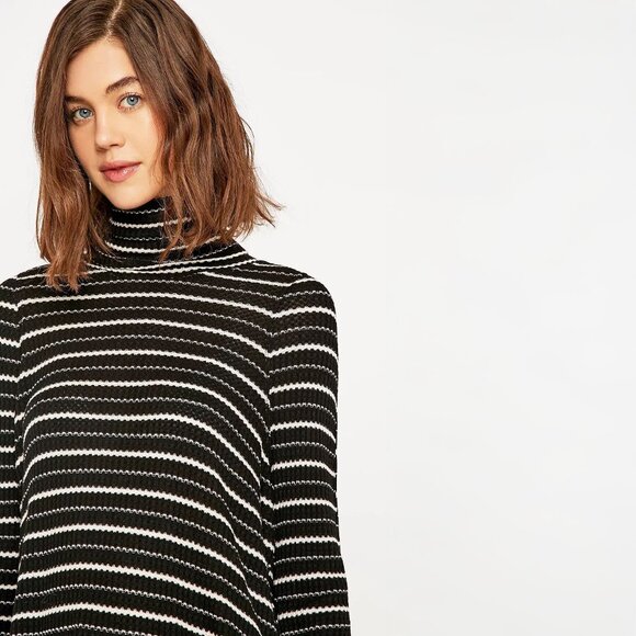 Free People We The Free Kristina Striped Turtleneck Thermal Top - sz XS - Picture 4 of 13